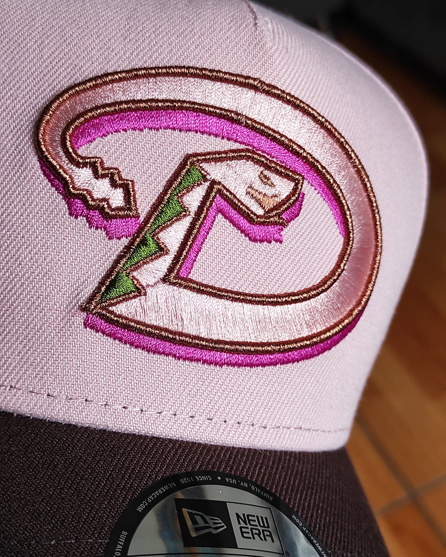 New Era Arizona diamondbacks 1998 inaugural season pink Brown 9 FORTY A Frame snapback🍨