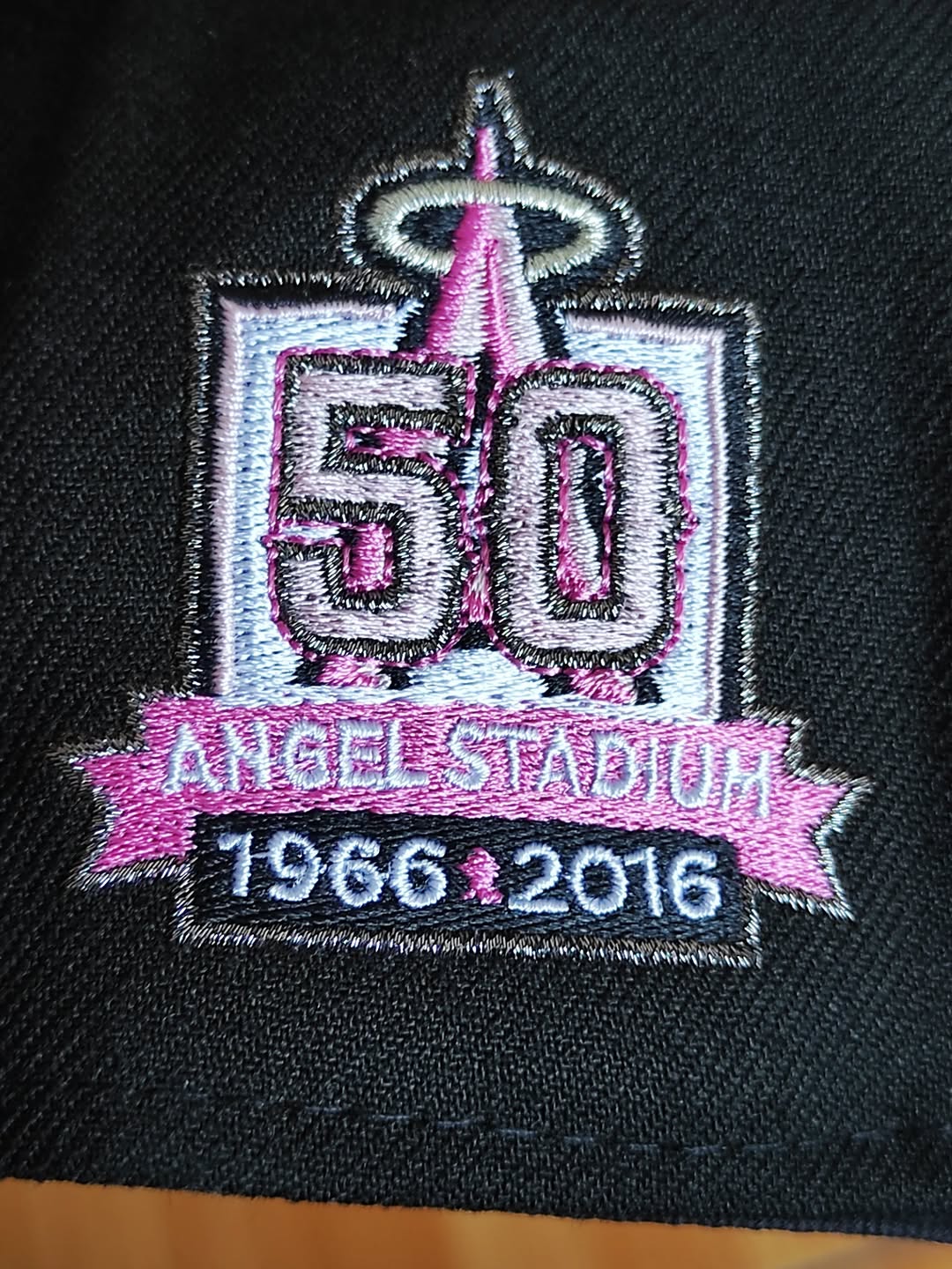 New Era Anaheim Angels 50th Anniversary Pink Edition 9Forty A Frame Snapback Hat