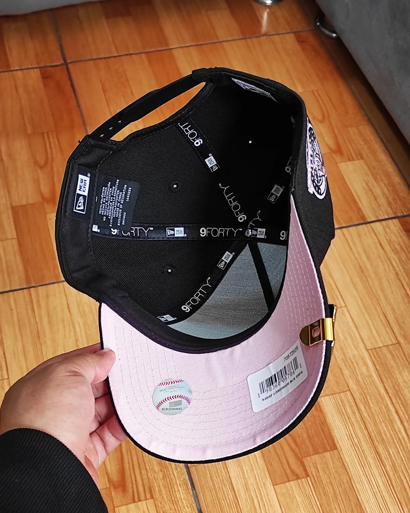 New Era Los Angeles Dodgers Black/pink  60th Anniversary 9Forty A-Frame Snapback