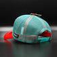 CAPSLAB Dragon Ball Goku teal/red trucker snapback hat