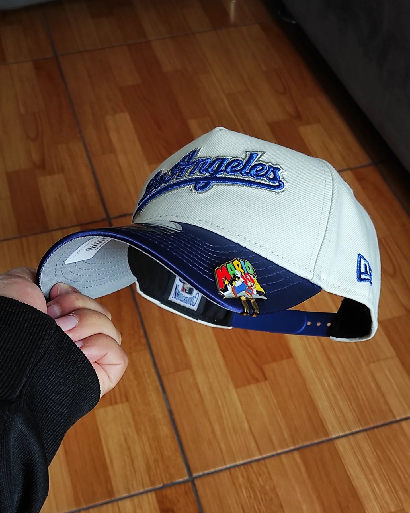 New Era Los Angeles Dodgers Chrome víscera Satinada Two Tone A Frame 9Forty Snapback Hat