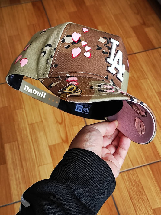 New Era Los Angeles Dodgers camo heart 9FORTY A-Frame Snapback