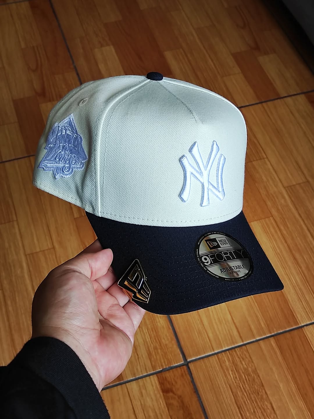 New era new York Yankees World Series 1999, Chrome navy 9forty A-FRAME SNAPBACK