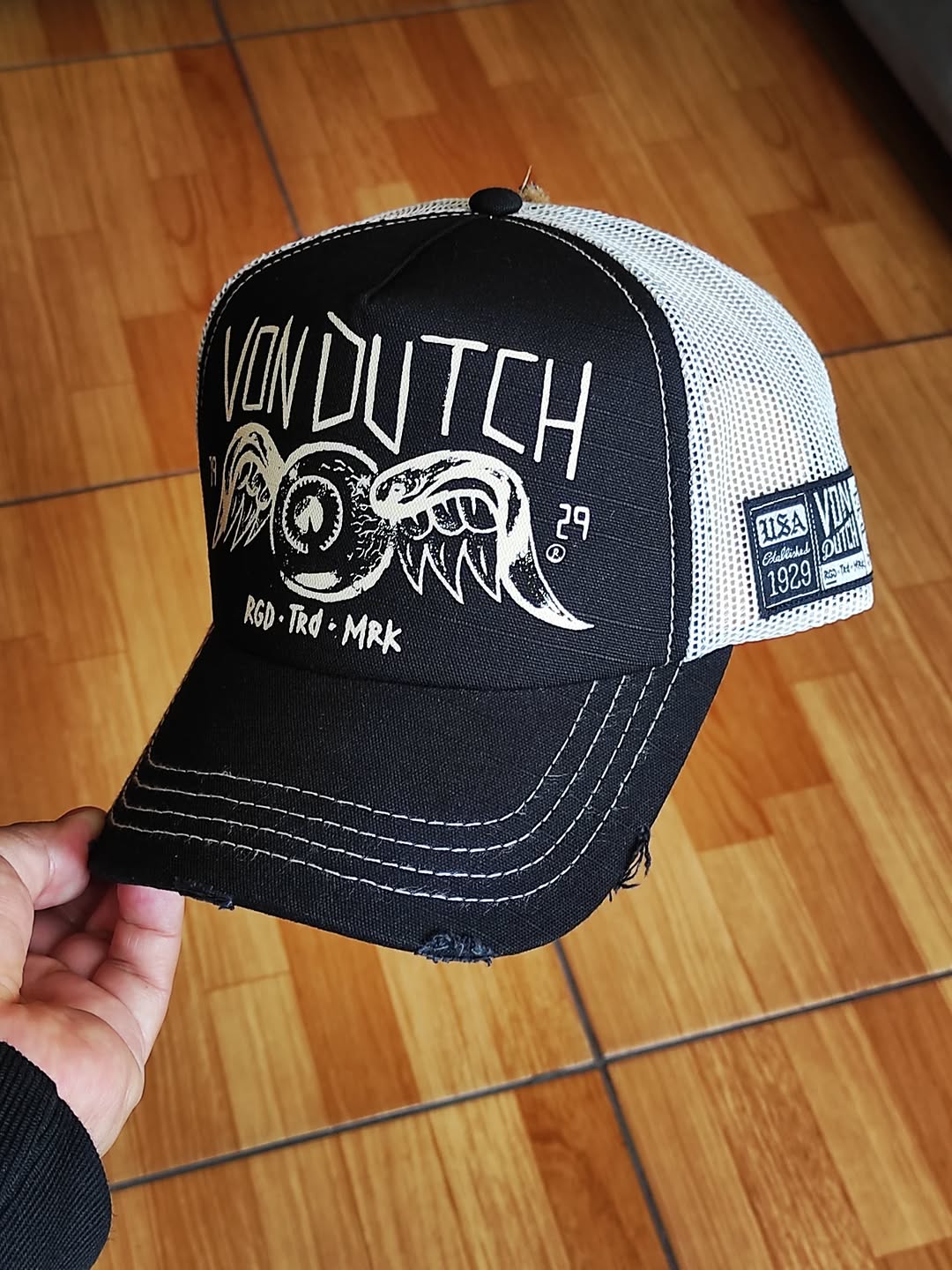 Gorra vondutch black trucker cap