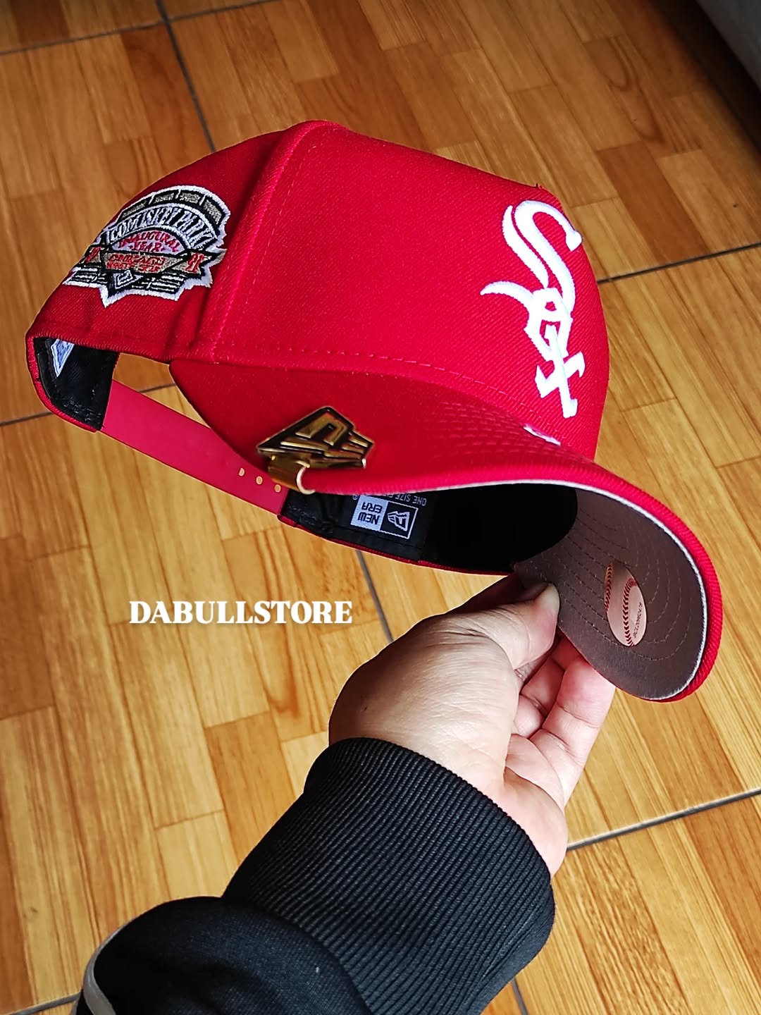 New Era white Sox comesky park red 9Forty A Frame Snapback Hat