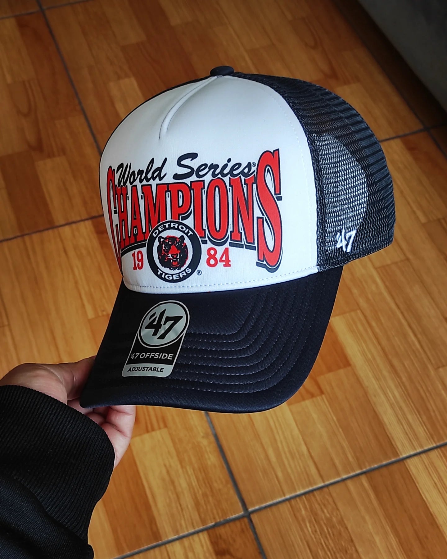 47Brand Detroit Tigers world series Navy foam Trucker Snapback