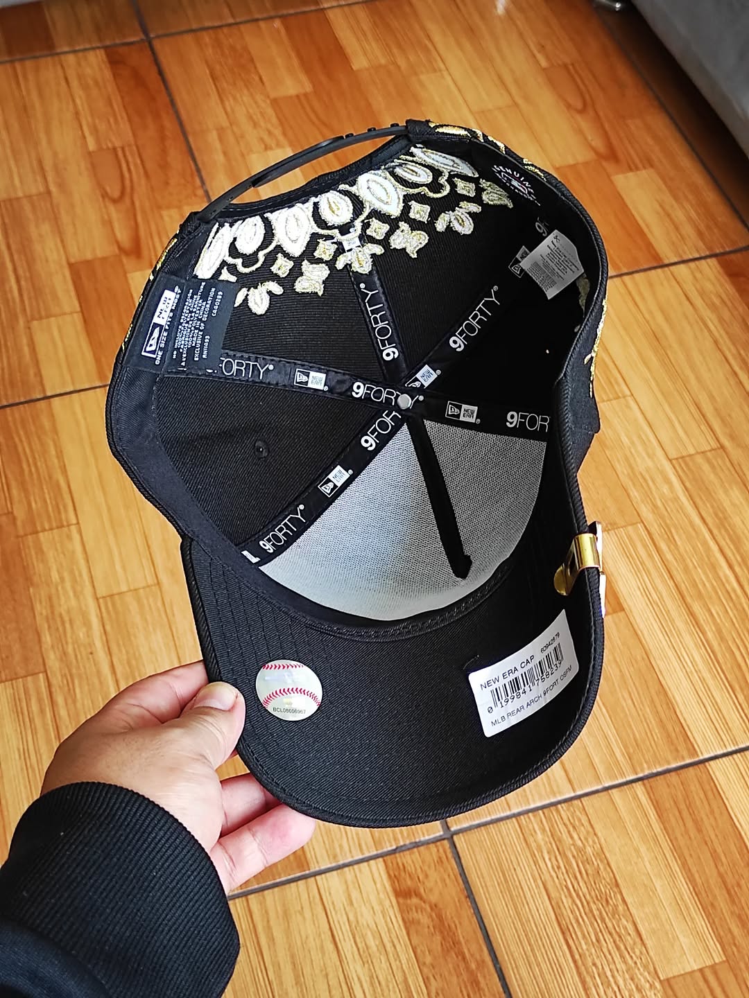 New era New York Yankees paisley BLACK 9FORTY A-FRAME HAT