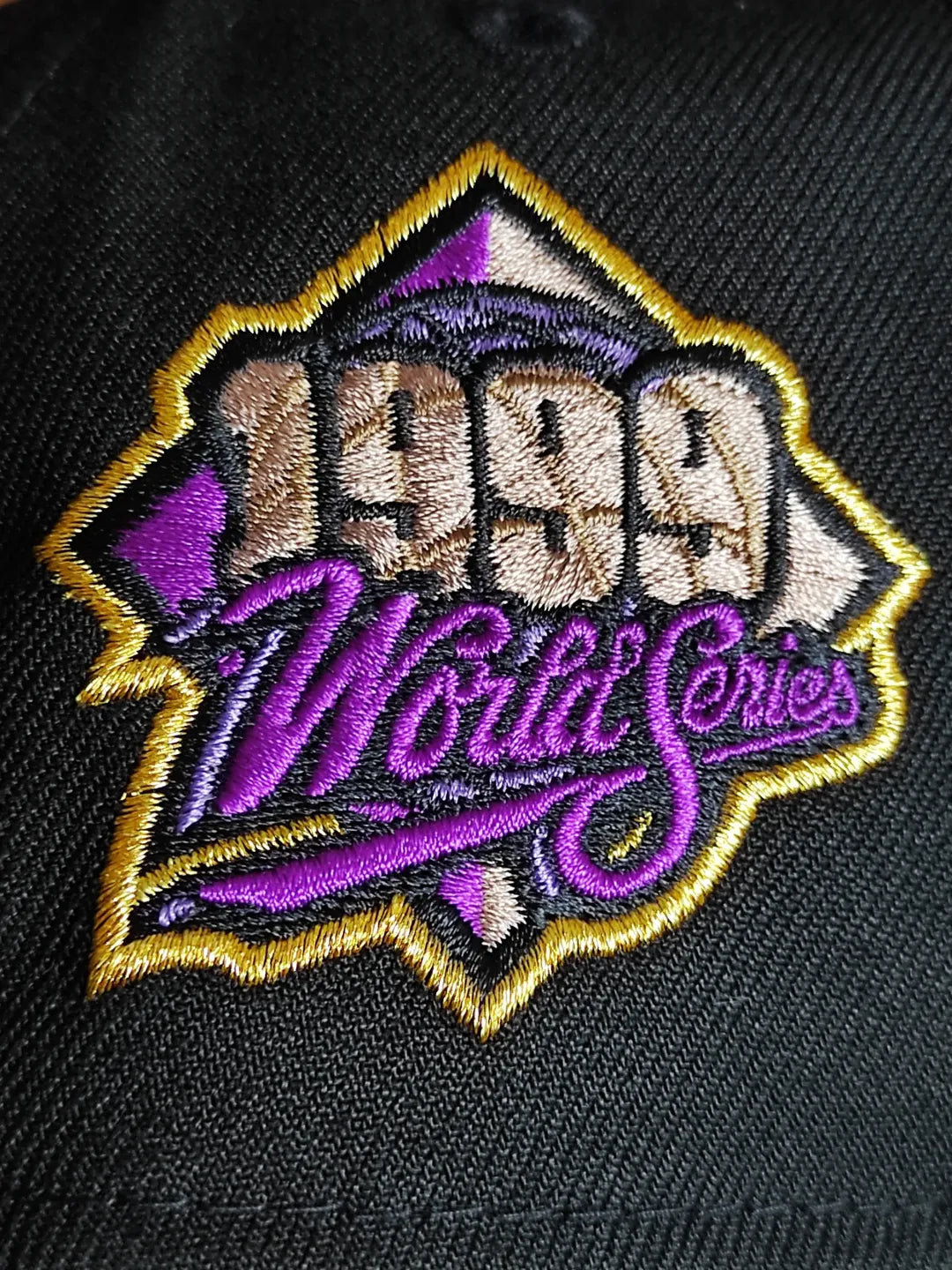 New Era New York Yankees Script World Series 1999 black purple 9Forty A-frame Snapback