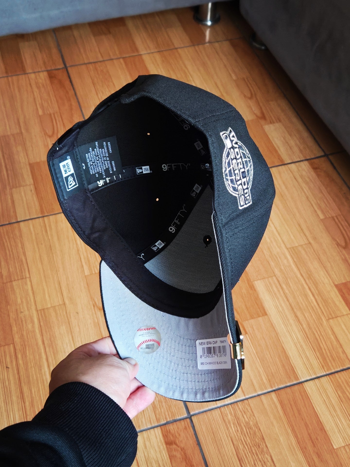 NewEra White Sox World Series Black 9fifty Snapback