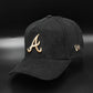 New Era Atlanta braves"Corduroy Black" 9 Forty A-FRAME snapback