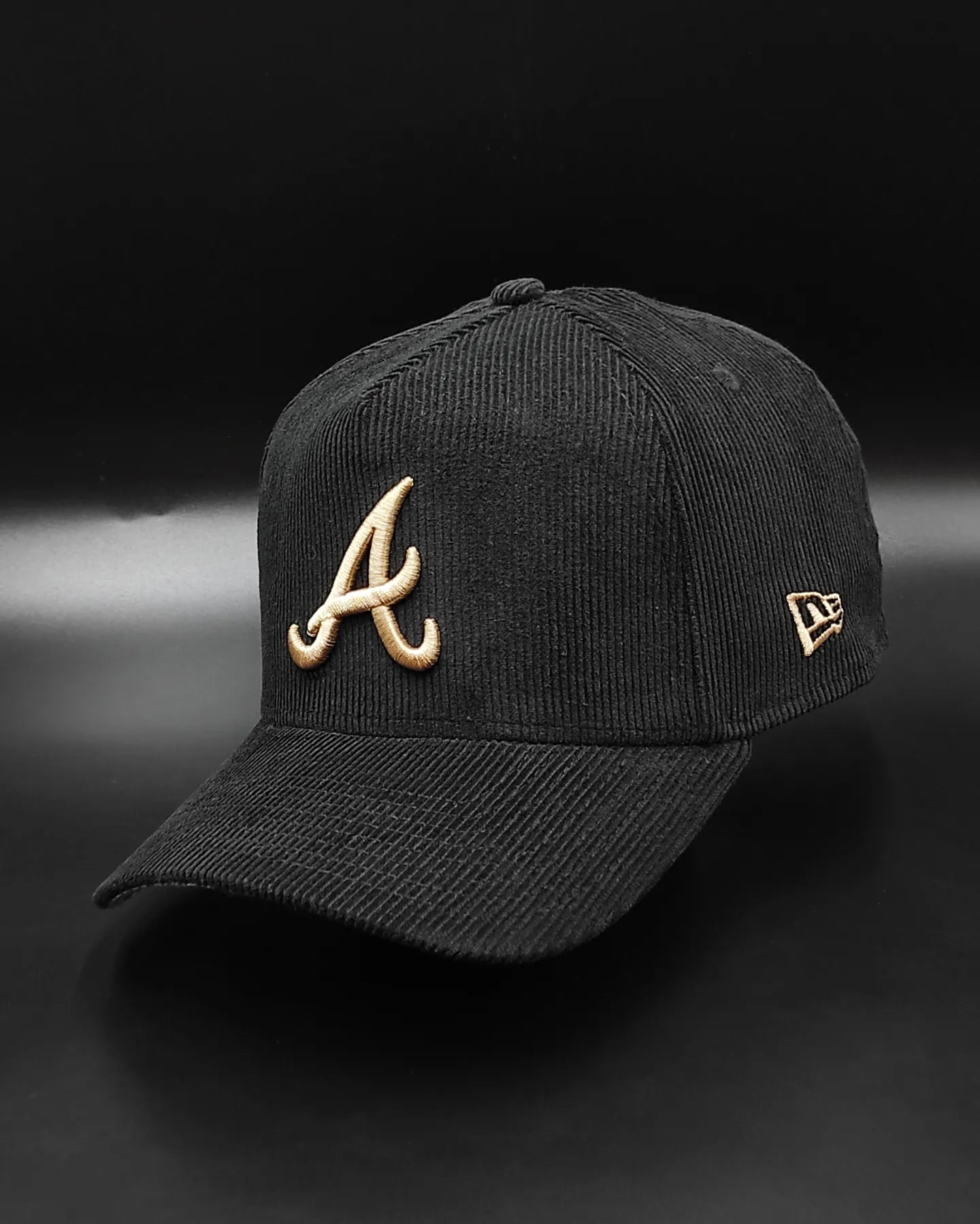 New Era Atlanta braves"Corduroy Black" 9 Forty A-FRAME snapback