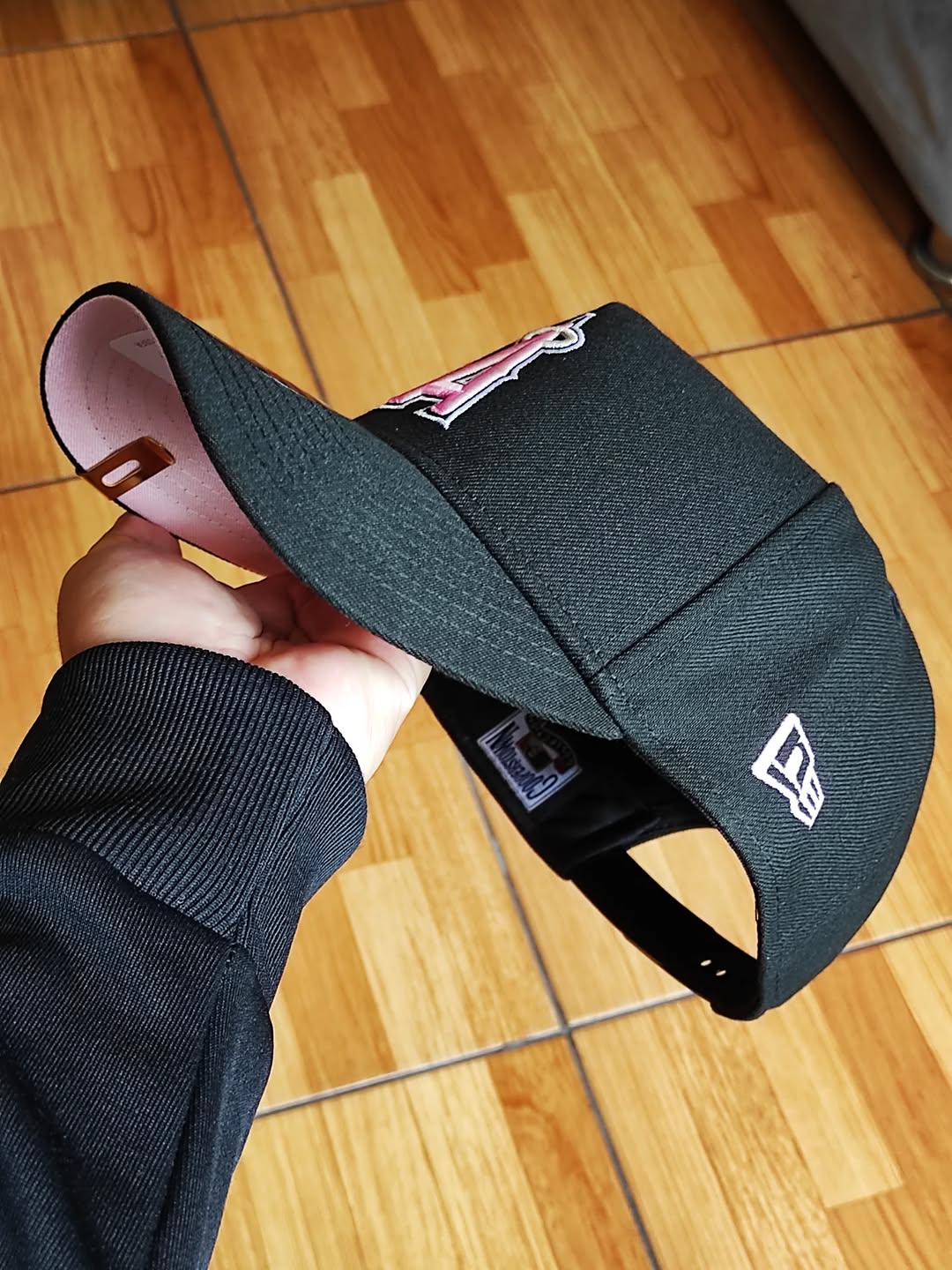 New Era Anaheim Angels 50th Anniversary Pink Edition 9Forty A Frame Snapback Hat