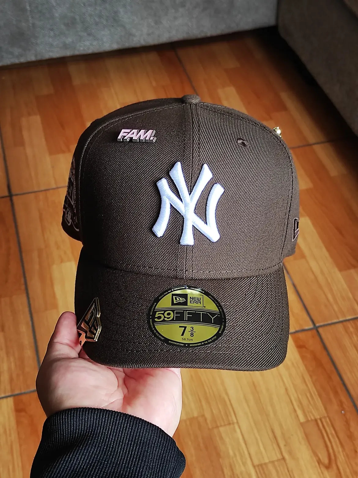 New York yankees mlb walnut pink uv / new era 59fifty