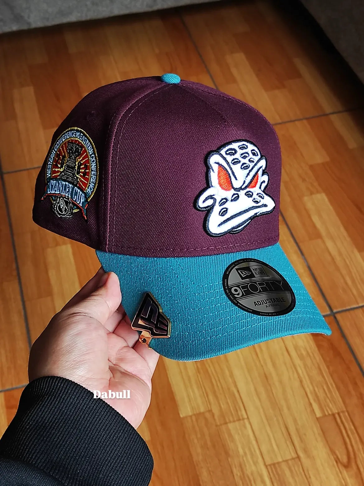 New Era Anaheim Ducks Stanley Cup 2003 Maroon Two Tone Edition 9Forty A Frame Snapback Hat