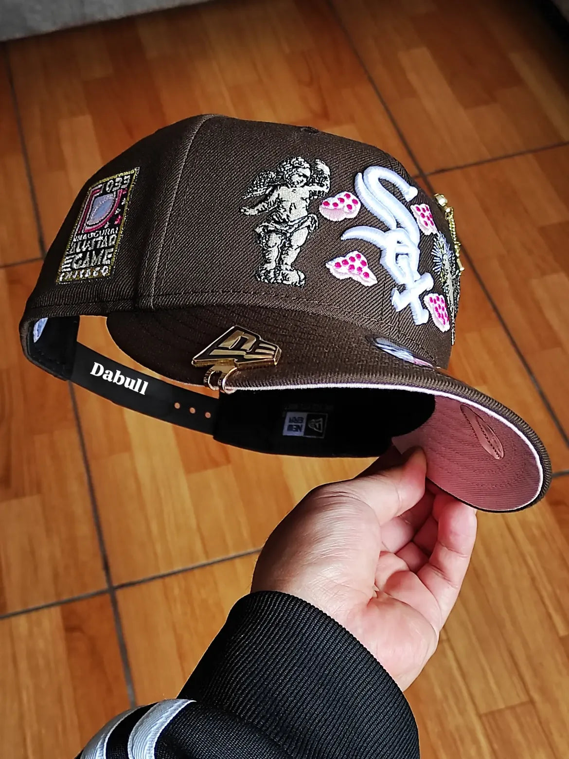 New Era Exclusiva 9FIFTY Marron Chicago White Sox  All Star Game side patch uv pink