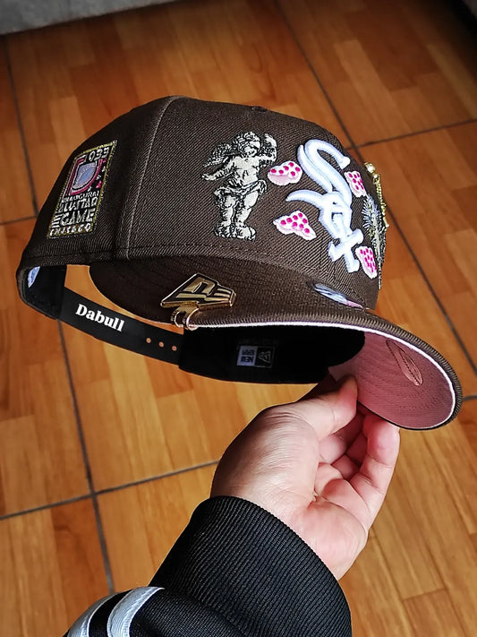 New Era Exclusiva 9FIFTY Marron Chicago White Sox  All Star Game side patch uv pink