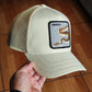 Gorra trucker beige serpiente Menace Deadly Companion Core Canvas The Farm de Goorin Bros