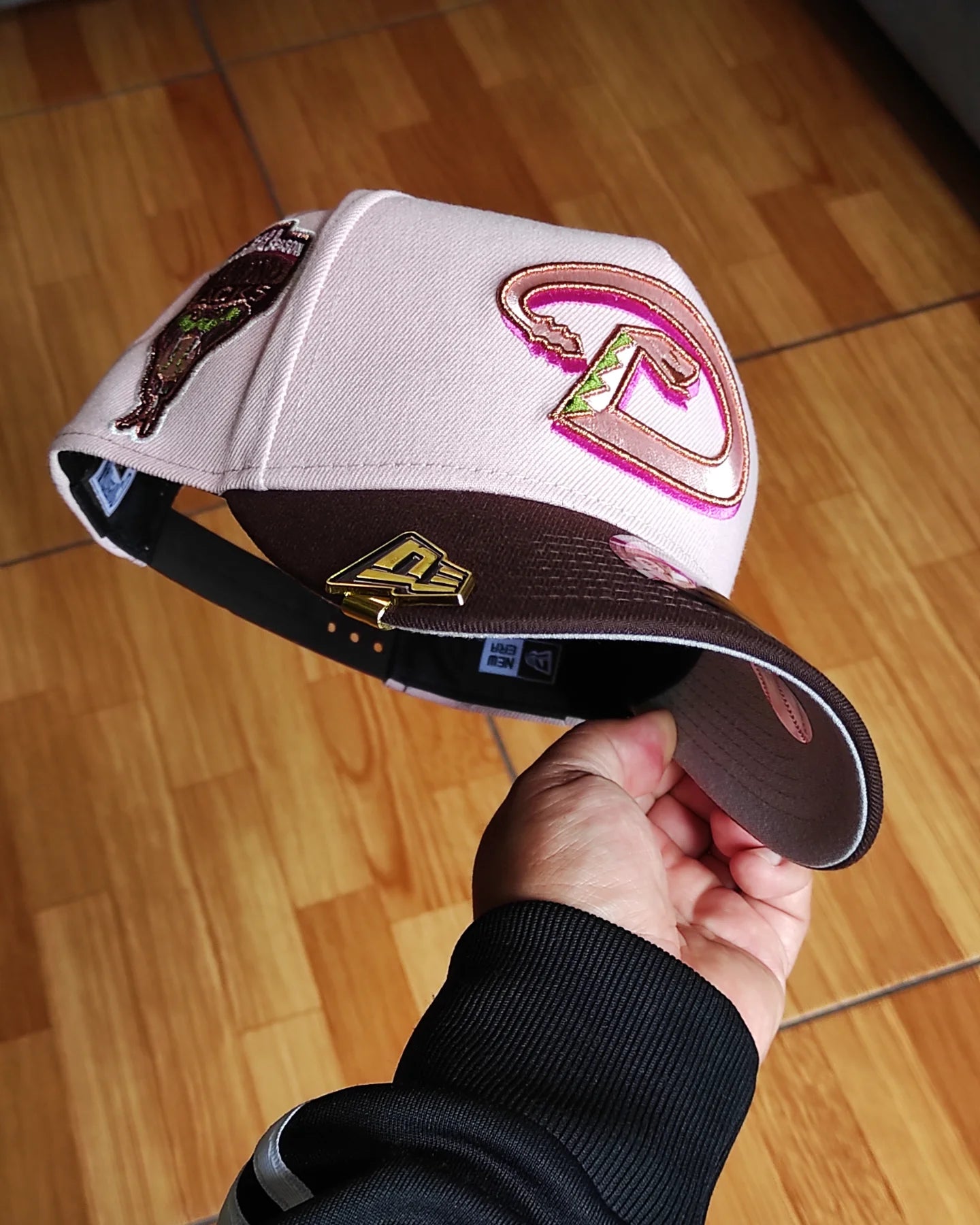 New Era Arizona diamondbacks 1998 inaugural season pink Brown 9 FORTY A Frame snapback🍨