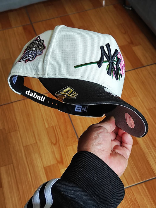 9FIFTY A-Frame New Era New York Yankees World Series 1999 Chrome Black Snapback