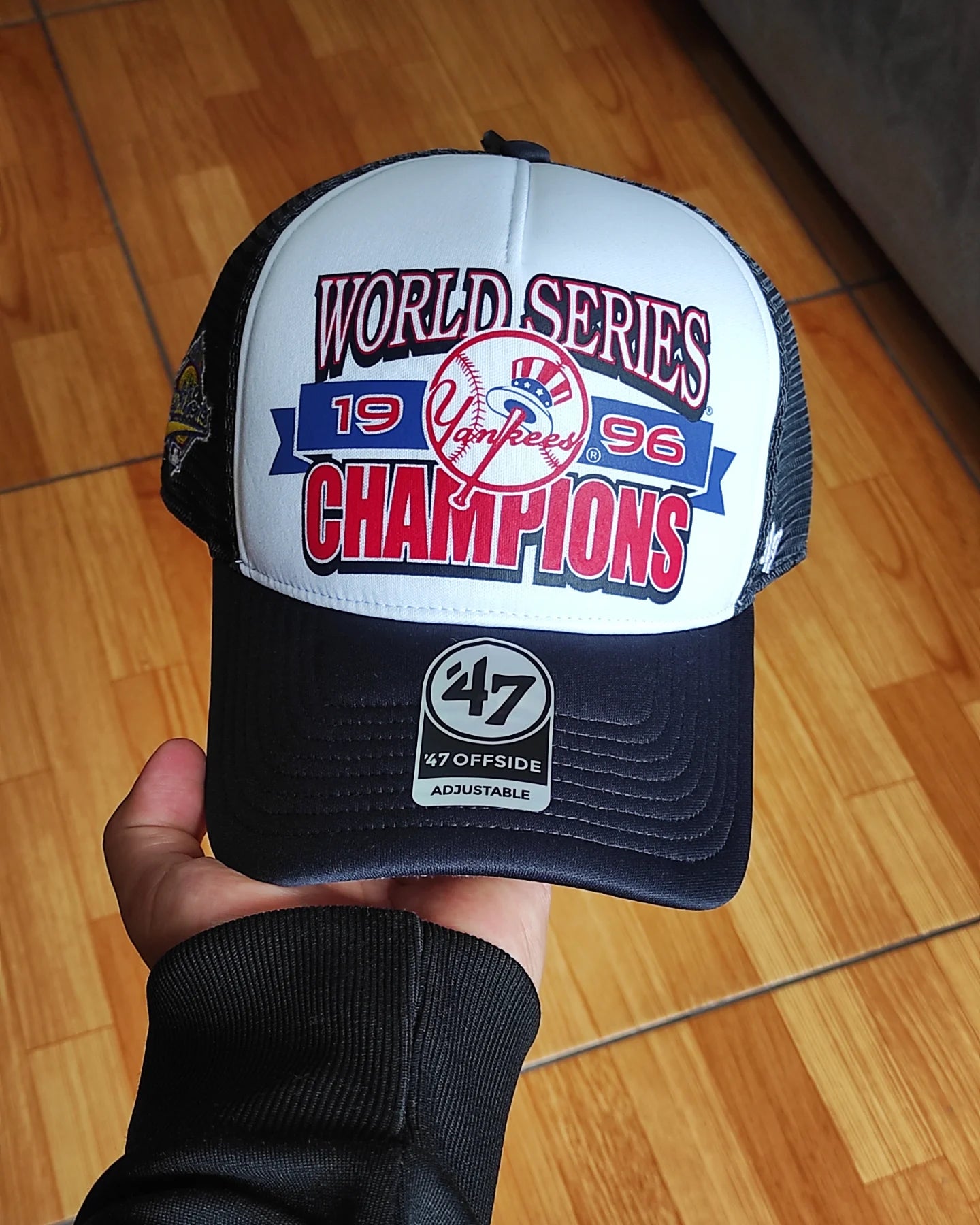 47Brand New York Yankees  world series Navy foam Trucker Snapback