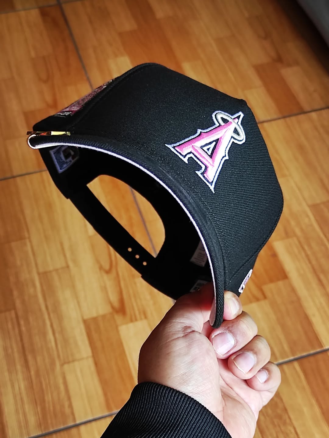 New Era Anaheim Angels 50th Anniversary Pink Edition 9Forty A Frame Snapback Hat