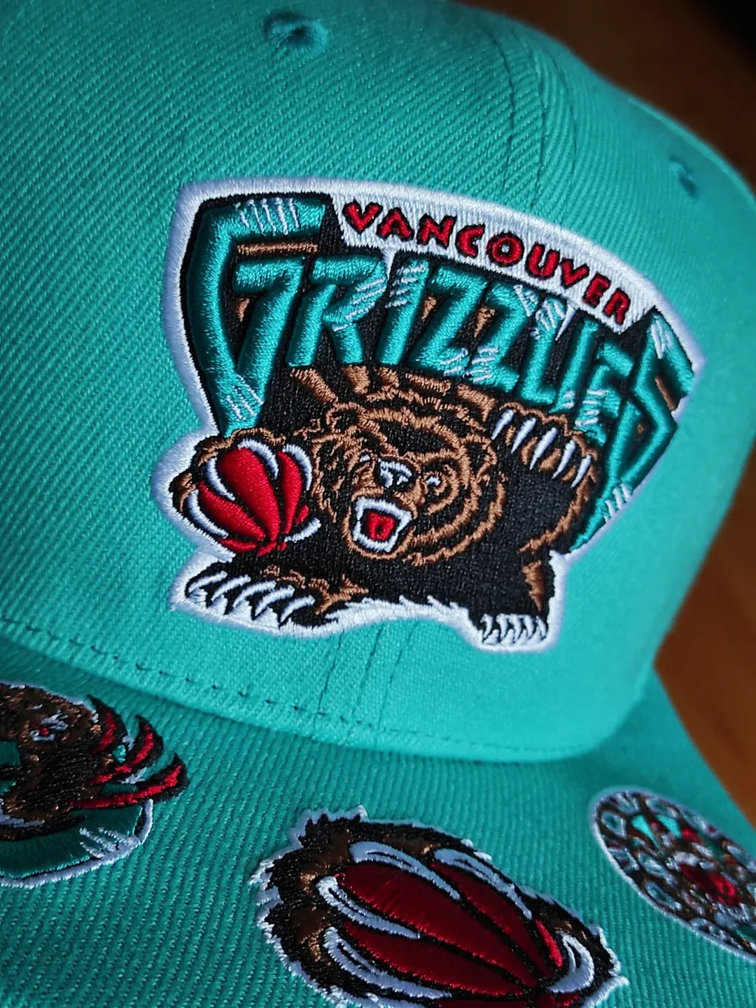 Vancouver Grizzlies Mitchell & Ness NBA FRONT LOADED Snapback Hat
