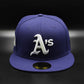 New Era Oakland Athletics 59 fifty world series patch pink uv hat - morado