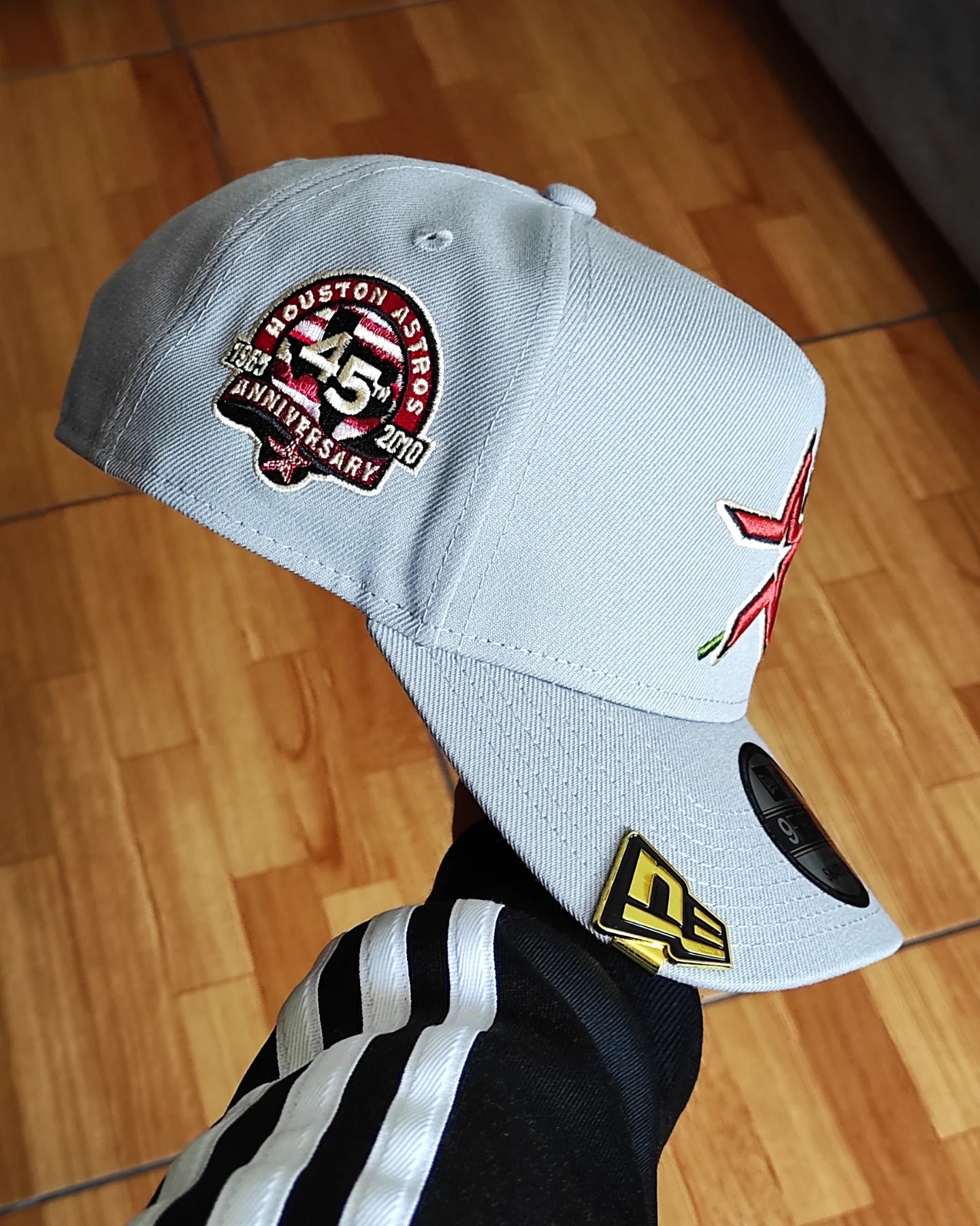 Houston Astros Rose PreCurvada 45th Anniversary New Era 9Fifty A-Frame Snapback