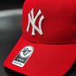 47brand New York Yankees  clasica color Rojo strapback