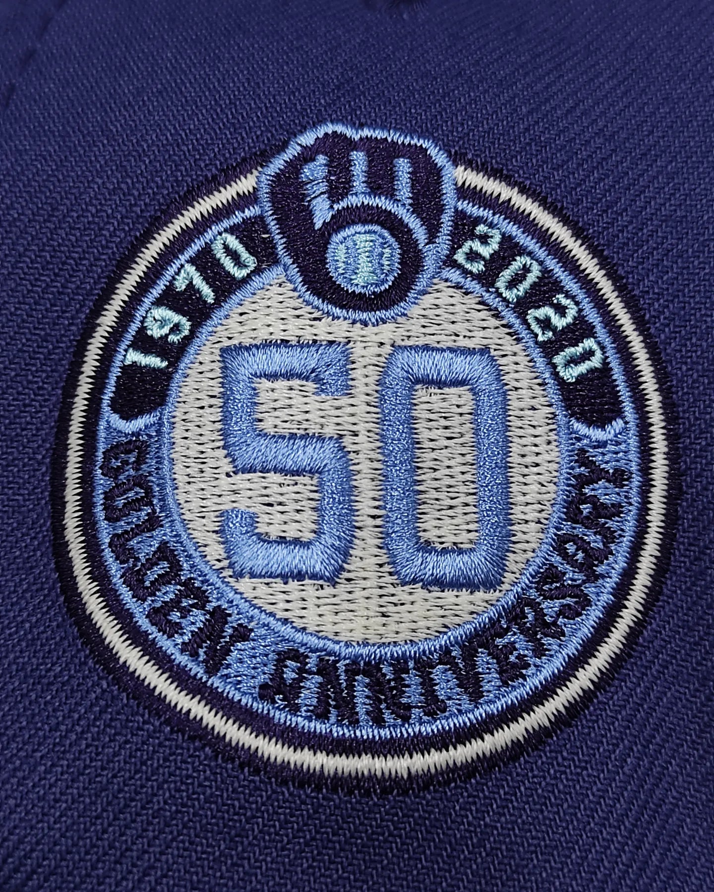 New Era 59fifty Milwaukee Brewers 50th anniversary - purple indigo