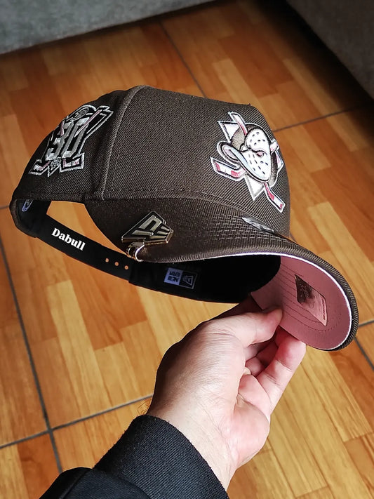 New era Anaheim ducks 30 TH aniversario Brown Forty A-frame Snapback