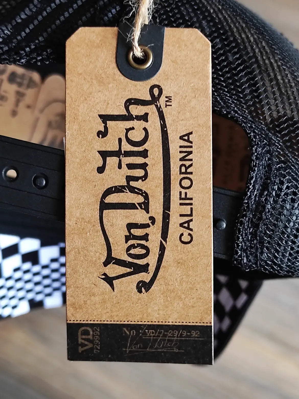 Gorra Vondutch trucker multicolor negra