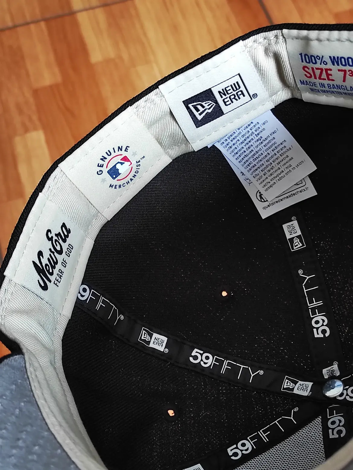 New Era Chicago White Sox Fear of God Black Essentials Classic Edition 59Fifty Fitted
