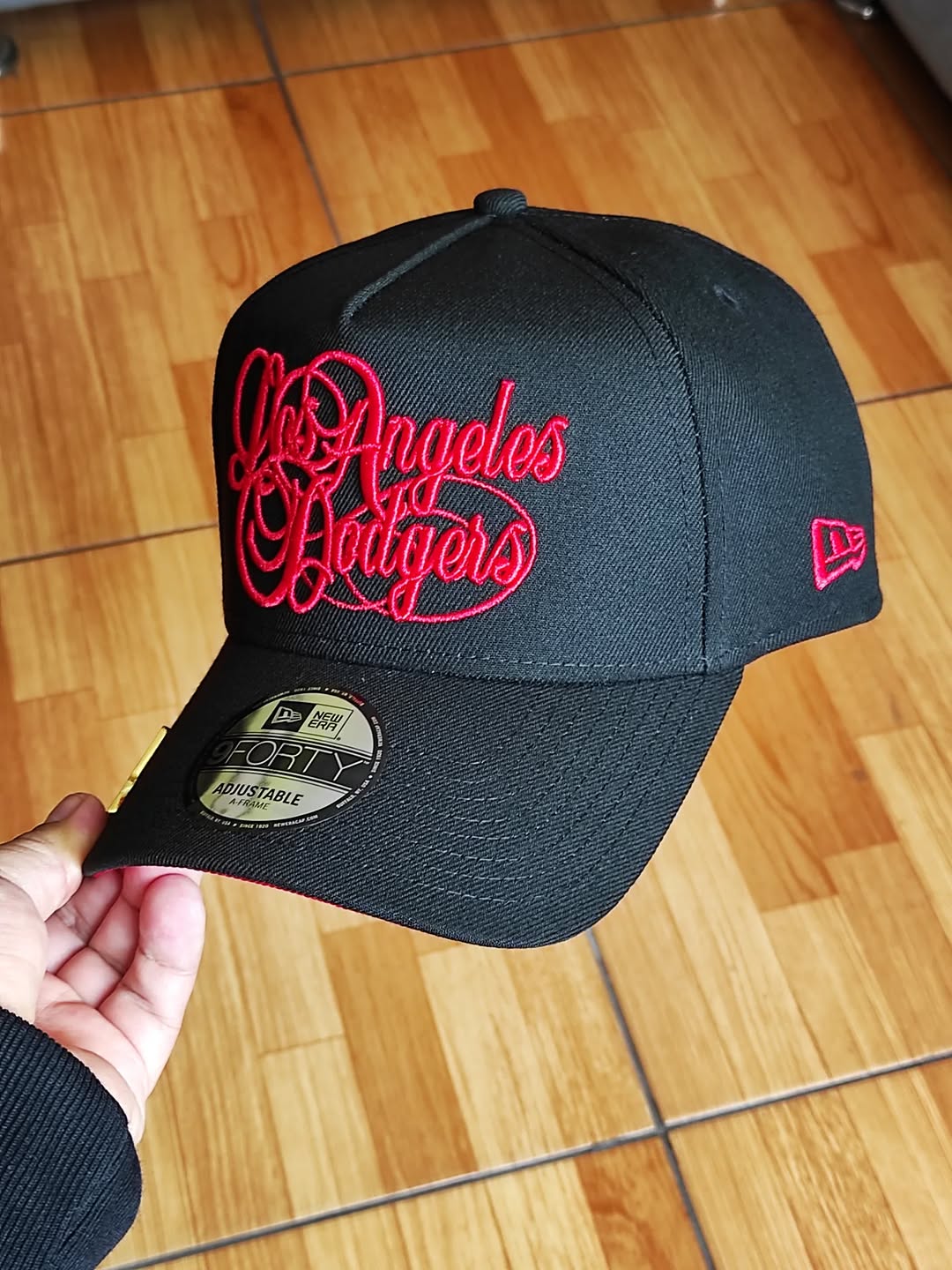 New Era Los Angeles Dodgers rose script 9Forty A Frame Snapback