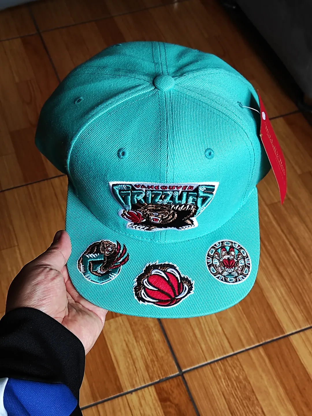 Vancouver Grizzlies Mitchell & Ness NBA FRONT LOADED Snapback Hat