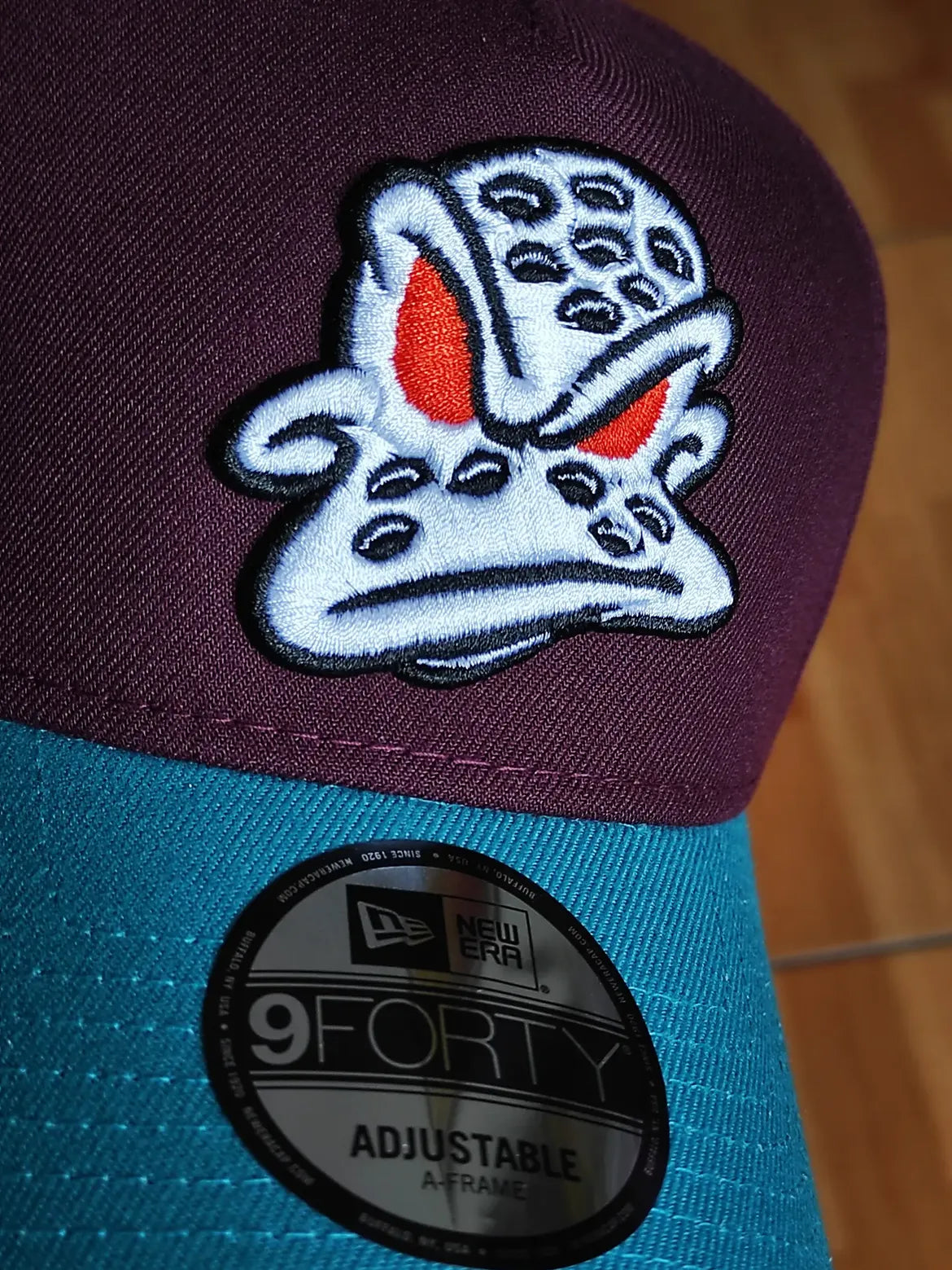 New Era Anaheim Ducks Stanley Cup 2003 Maroon Two Tone Edition 9Forty A Frame Snapback Hat