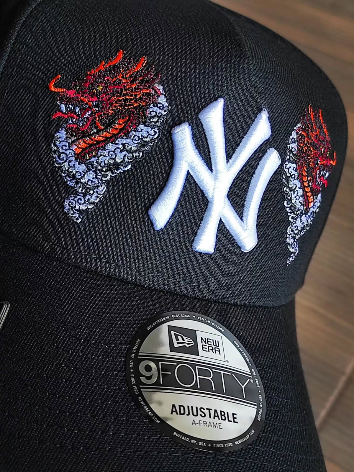 New Era New York Yankees World Series 1996 Dragon Black Prime Edition 9Forty A Frame Snapback Hat
