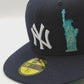 New Era New york yankees liberty navy edition 59fifty fitted cap apple