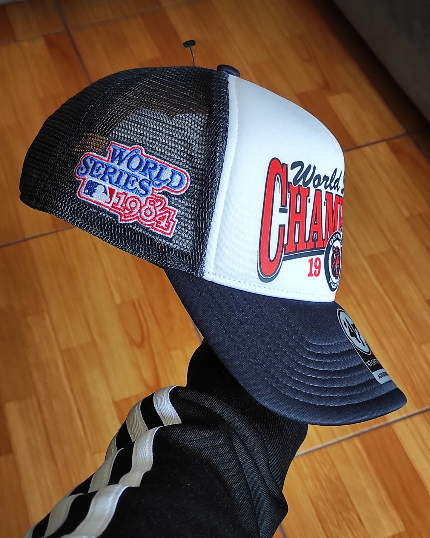 47Brand Detroit Tigers world series Navy foam Trucker Snapback