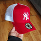New Era Los New York Yankees Red white Trucker a-frame