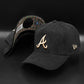 New Era Atlanta braves"Corduroy Black" 9 Forty A-FRAME snapback