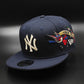 New York Yankees Gray Bottom City Art Side Patch New Era 9Fifty Snapback - Navy Blue