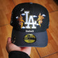LOS ANGELES DODGERS MLB BLACK GRAPHITE TWO TONE PINK UV / NEW ERA 59FIFTY CAP