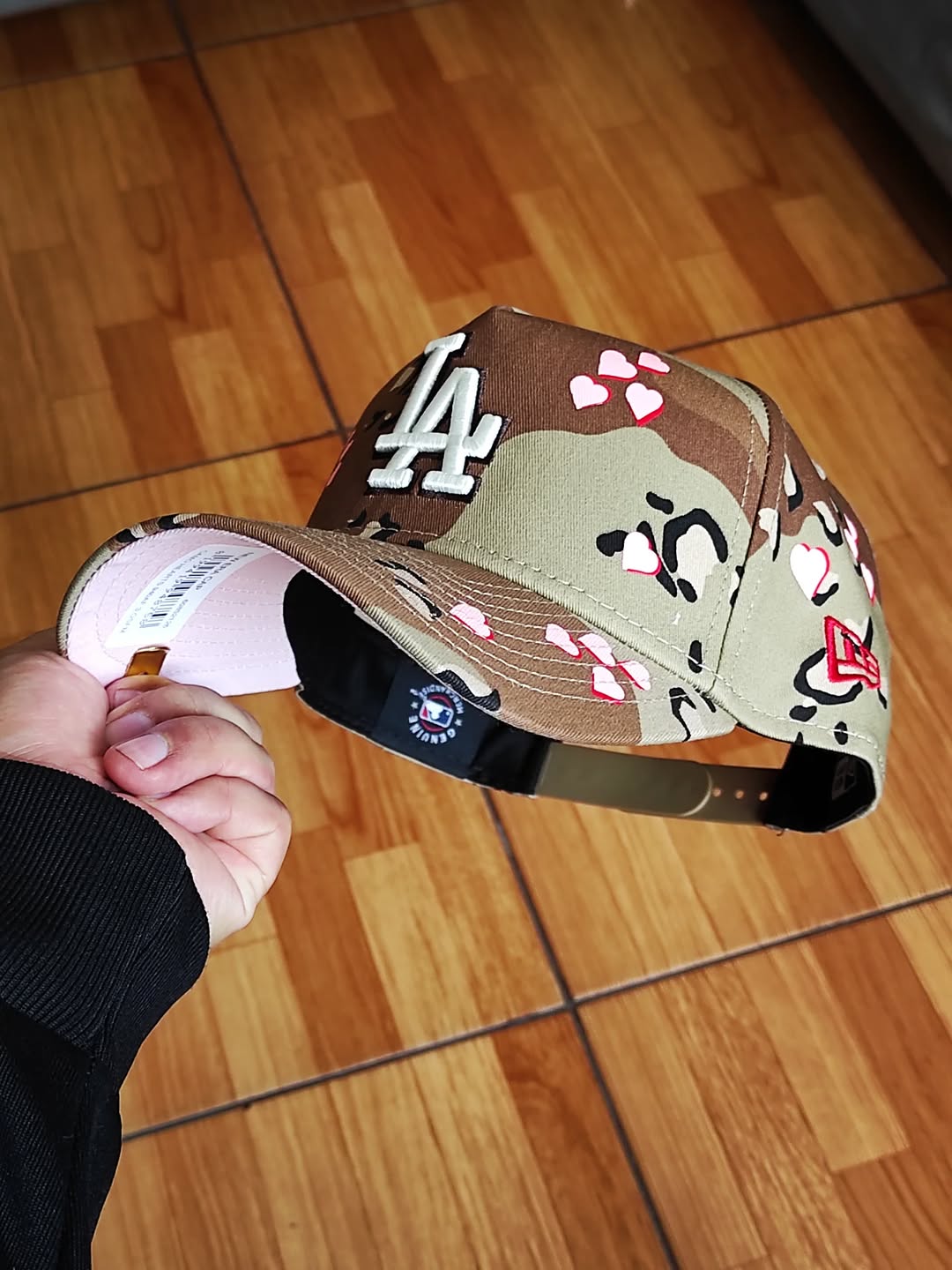 New Era Los Angeles Dodgers camo heart 9FORTY A-Frame Snapback