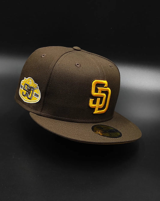 New Era San Diego padres 50th anniversary brown yellow edition 59fifty fitted hat