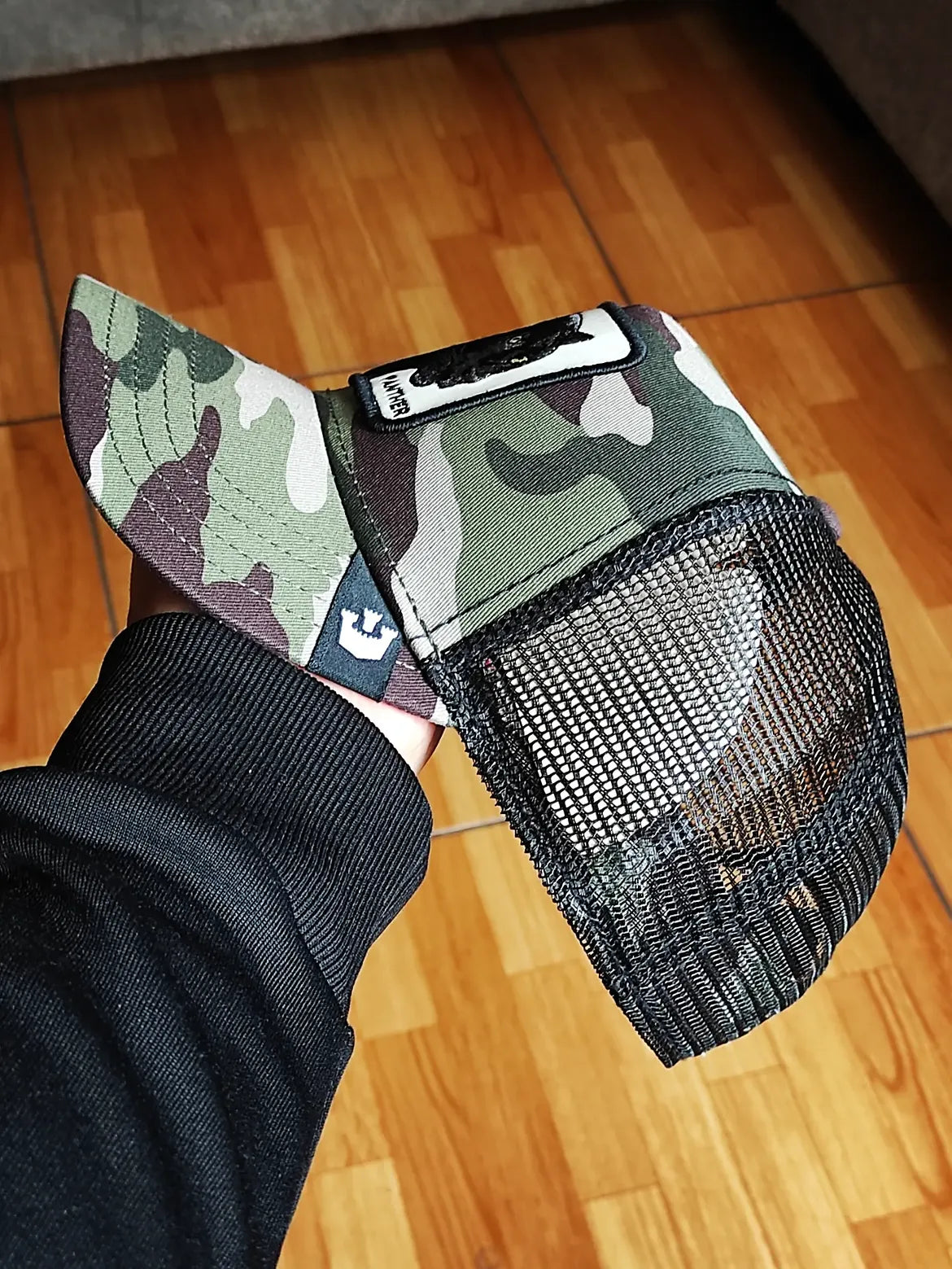 Gorra trucker camuflaje pantera Panther Camouflage Seasonal The Farm de Goorin Bros.