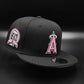 New era Anaheim Angels 50th Aniversario negro rosado 9 Fifty Snapback