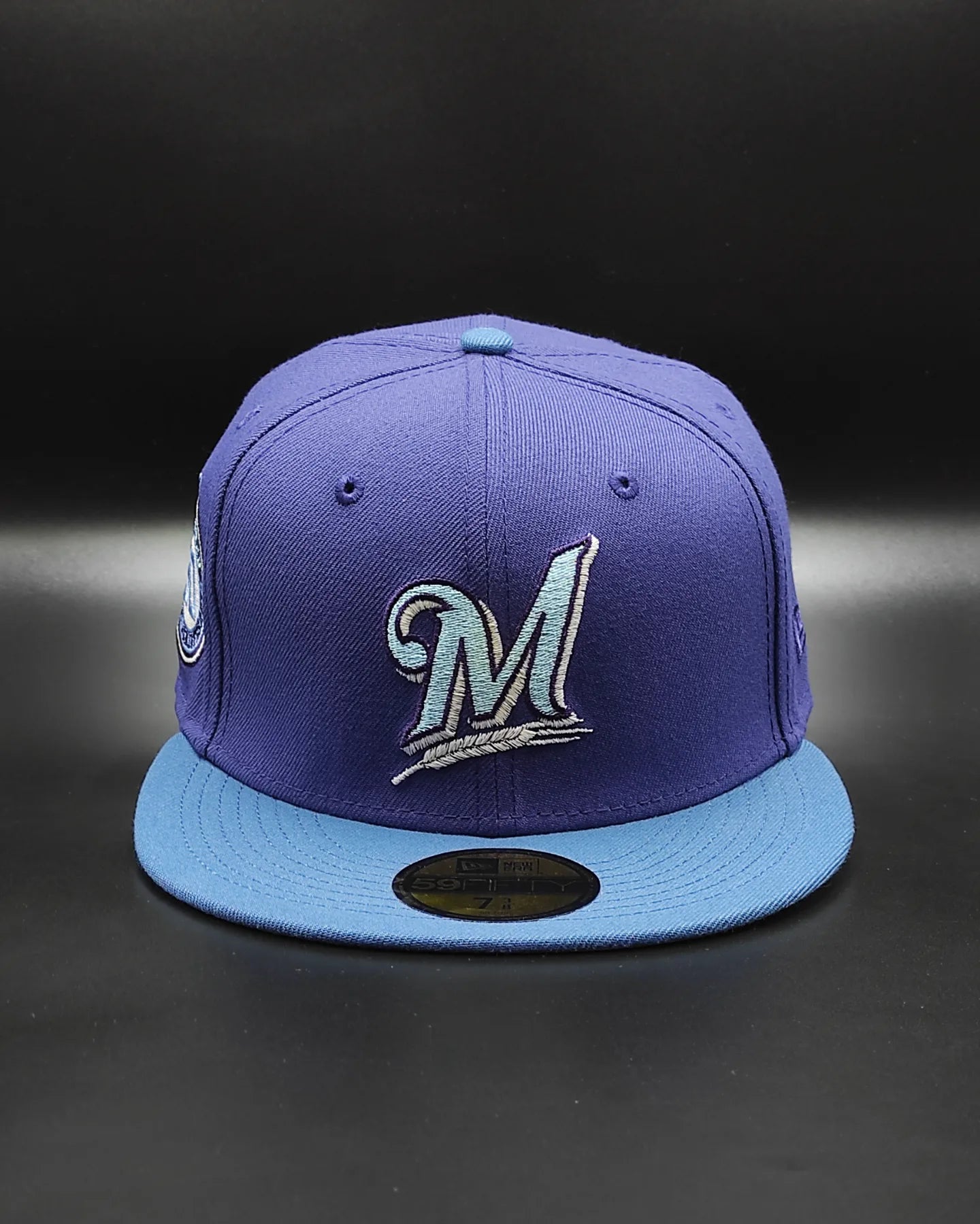 New Era 59fifty Milwaukee Brewers 50th anniversary - purple indigo