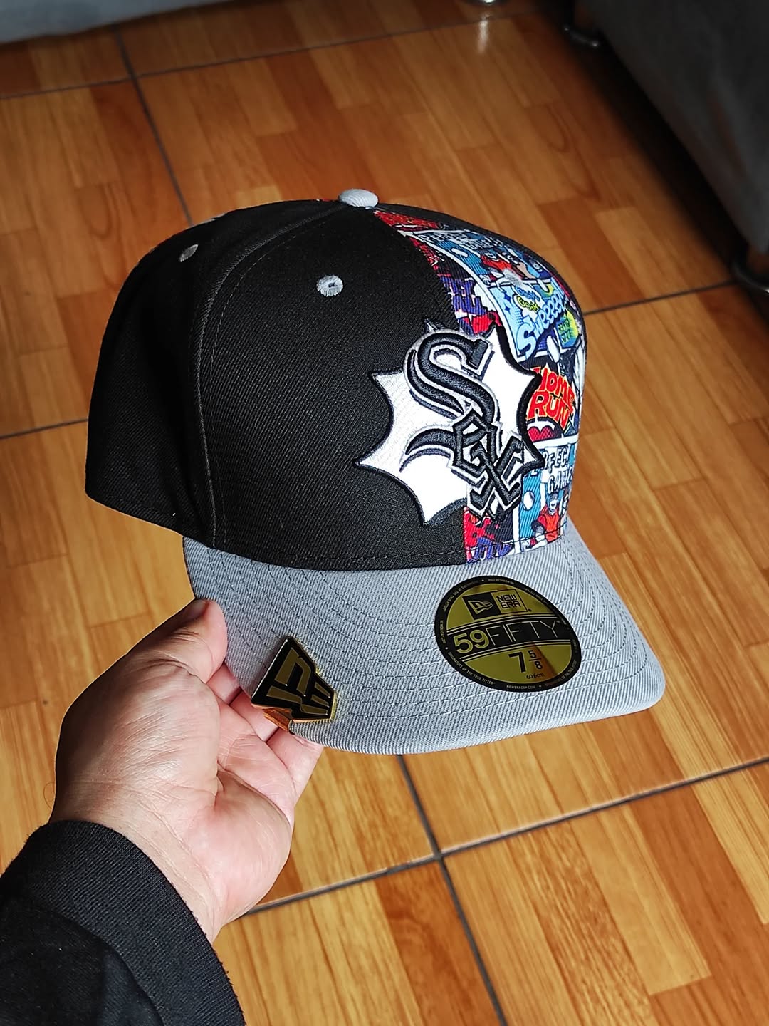 Chicago White Sox New Era 2025 MLB Diamond Hero Edition 59FIFTY Fitted Hat - Black/Gray