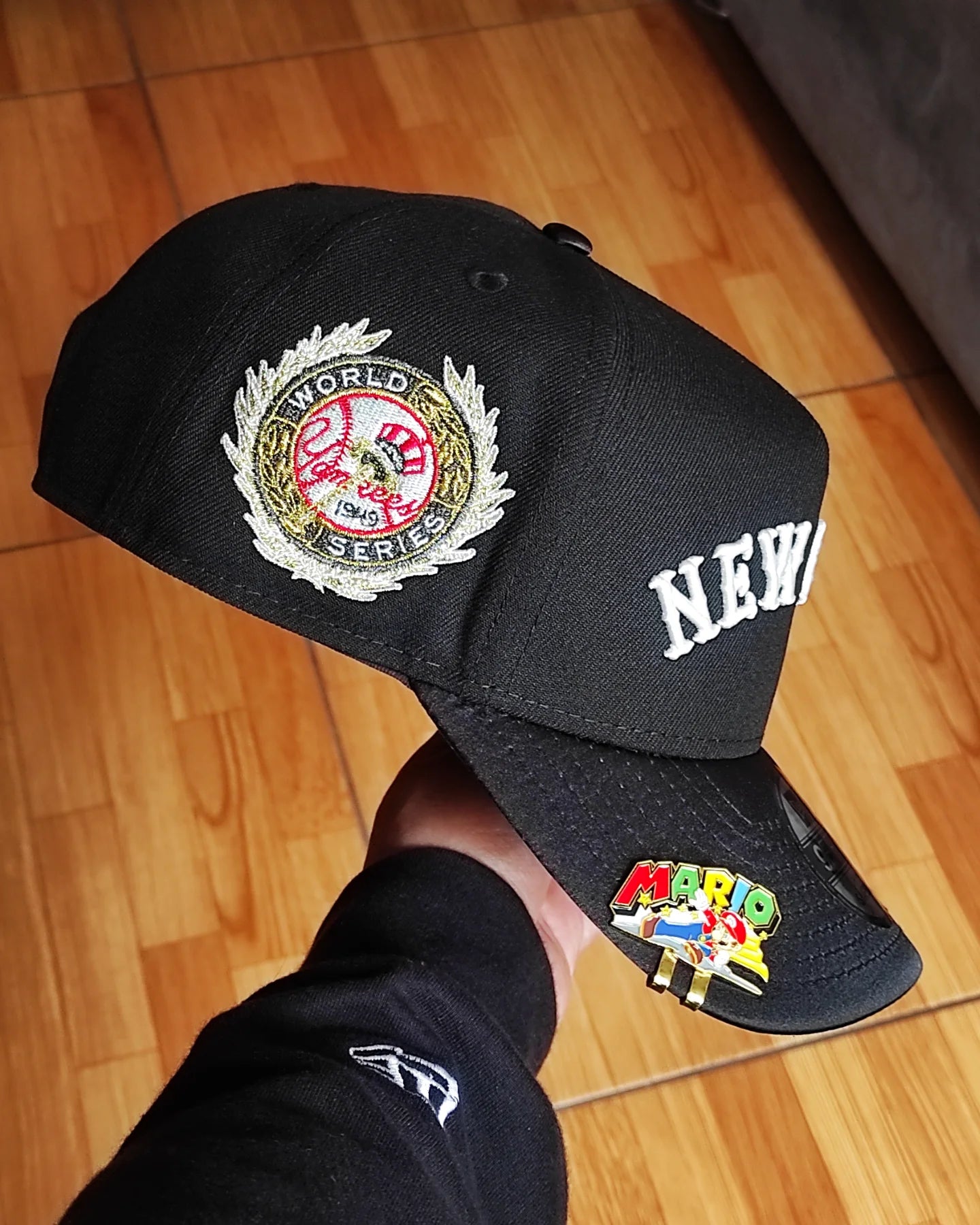 New Era New York Yankees World Series 1949 Black viscera Satinada  Edition A Frame 9Fifty Snapback